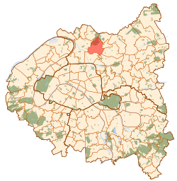 La Courneuve map
